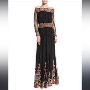 Alice + Olivia skirt made with lace and embroidery